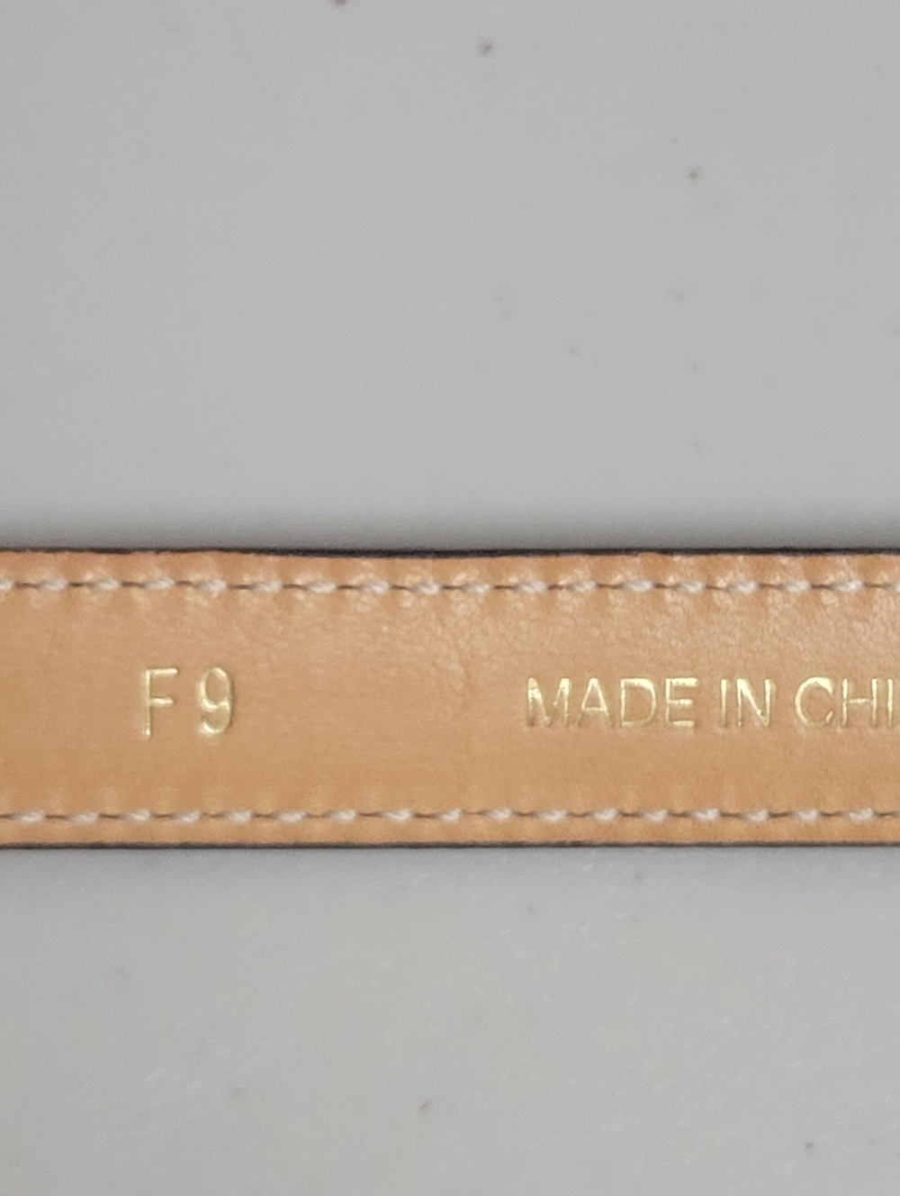 Coach New Mad Skinny LTH Belt 90151 GD/MA Large Brown Leather Belt. - Picture 9 of 9